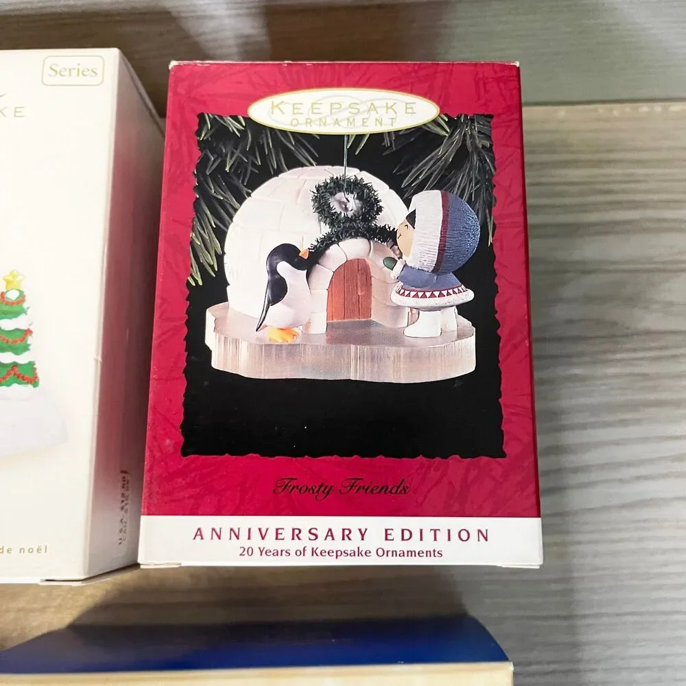 Hallmark Keepsake Frosty Friends Ornament Lot of 7 1992-2008 Collector Series